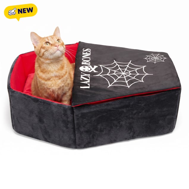 Petco Halloween Coffin Pet Bed, 24" L x 18" W x 7.5" D, Medium - Carousel image #1