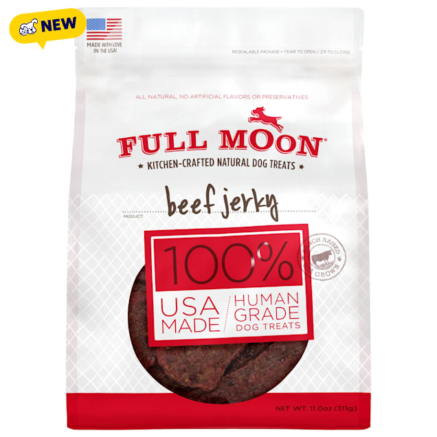 Full Moon Natural Beef Jerky Dog Treats, 11 oz. - Carousel image #1