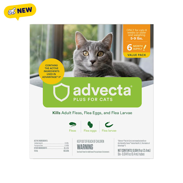 Advecta Plus Topical For Cats 5 To 9 Pounds, Count of 6 - Carousel image #1