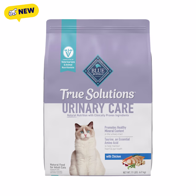 Blue Buffalo True Solutions Urinary Care Natural, Clinically Proven Ingredients Chicken Adult Cat Dry Food, 11 lbs. - Carousel image #1