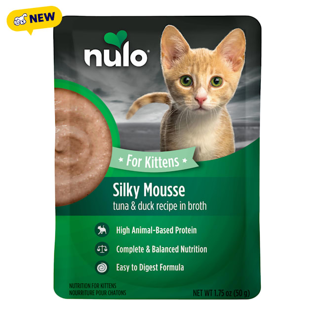 Nulo Silky Mousse Kitten Tuna & Duck Recipe for Kittens, 1.75 oz., Case of 12 - Carousel image #1