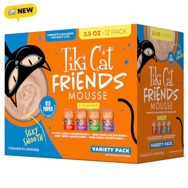Tiki Cat Friends Chicken Cat Food Variety Pack, 2.5 oz., Count of 12 - Carousel image #1