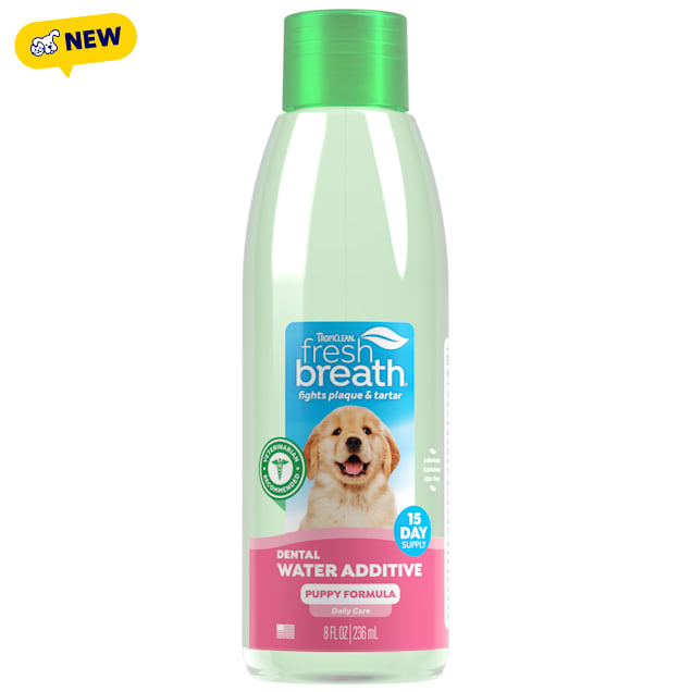 TropiClean, Fresh Breath, Dental Water Additive for Puppies, 8 fl. oz. - Carousel image #1