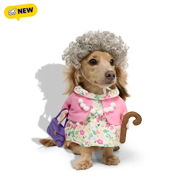 Petco Grandma Illusion 2-Piece Pet Costume, X-Small