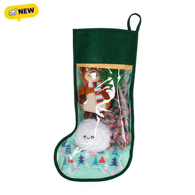 PetShop by Fringe Studio Happy Pawlidays Stocking Dog Toy, Medium - Carousel image #1