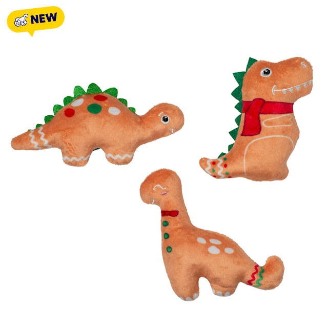 PetShop by Fringe Studio Baking Spirits Bright Dog Toy Set, Small, Pack of 3 - Carousel image #1