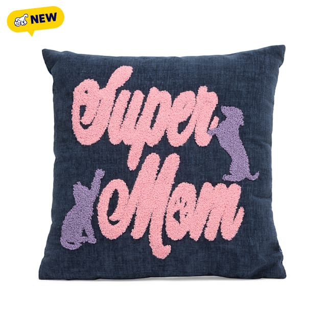 Petco Super Mom Decorative Throw Pillow, 14" L X 14" W X 6" H - Carousel image #1