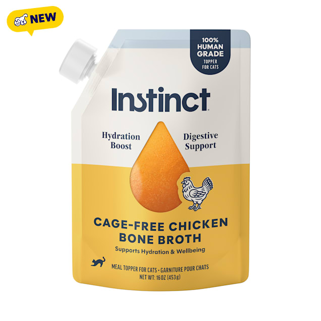 Instinct Cage-Free Chicken Bone Broth for Cats, 16 oz. - Carousel image #1