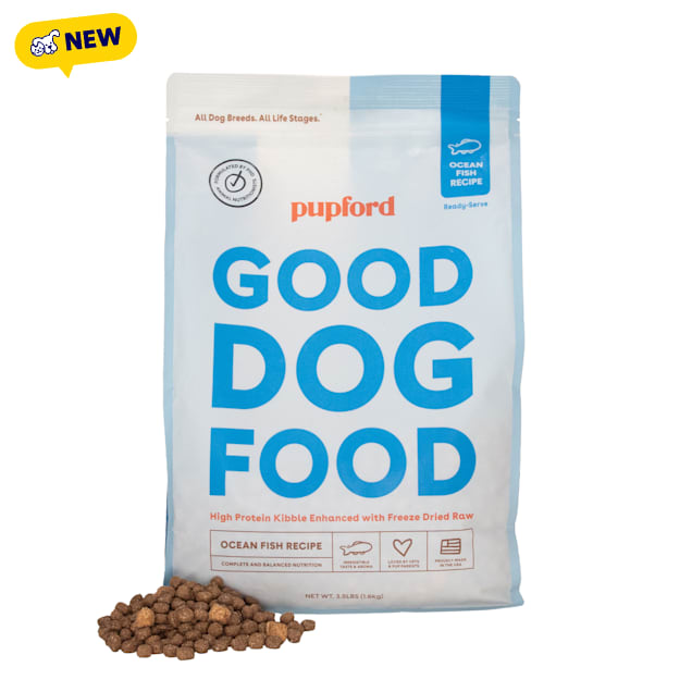 Pupford Good Kibble+ Ocean Fish Recipe Dog Food, 3.5 lbs. - Carousel image #1