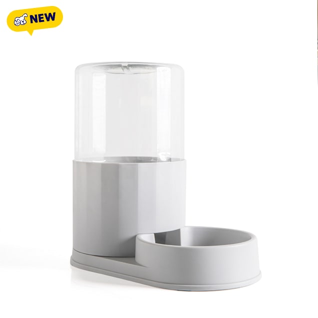 HANAMYA Automatic Pet Water Dispenser with 3.8 Liter Capacity, Gray - Carousel image #1