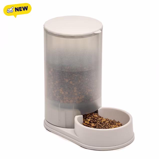 HANAMYA Automatic Pet Feeder 5 Lbs Dog Food Capacity, Gray - Carousel image #1