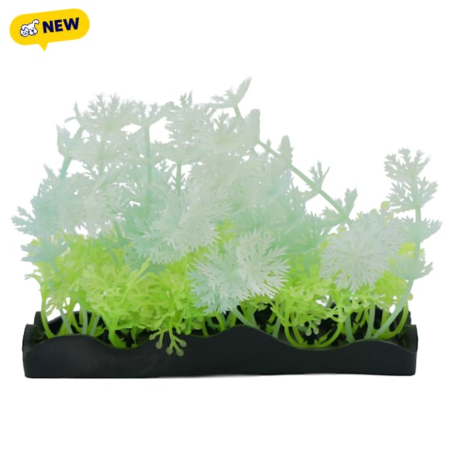 Penn Plax Tide & Treasure Glow Plants, Green, Medium, Pack of 5 - Carousel image #1