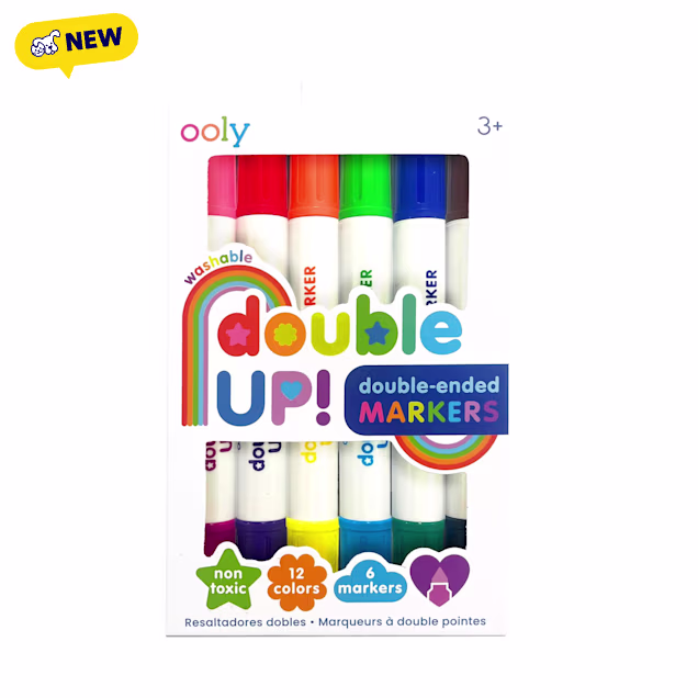 OOLY Double Up! Double-Ended Markers, Set of 6 - Carousel image #1