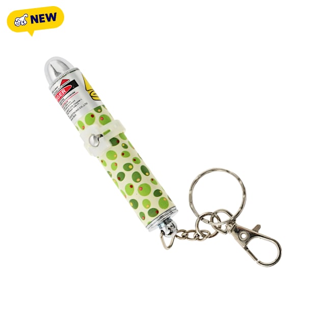 Max & Marlow Interactive Olive Cat Laser Toy with Keychain, Small - Carousel image #1