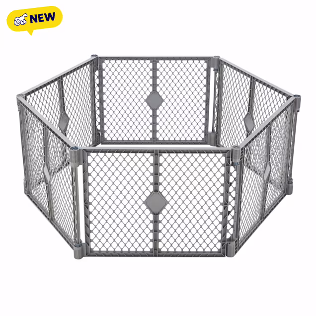 MyPet Petyard 6-Panel Dog and Puppy Exercise Pen, Fieldstone - Carousel image #1