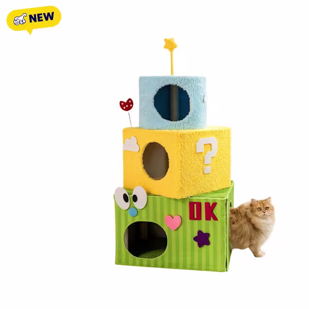 Happy & Polly Dopamine Dream Cake Cat Tree, Multi-Color - Carousel image #1