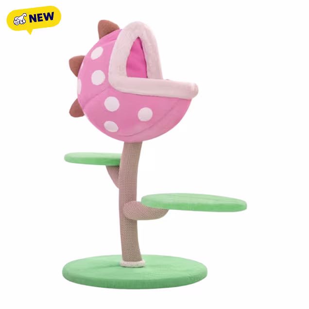 Happy & Polly Monster World Cat Tree, Pink - Carousel image #1