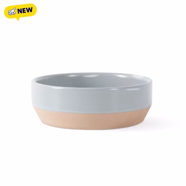 PetShop by Fringe Studio Celestial Cat Stoneware Cat Bowl, Gray, Small/Medium, 1.5 Cups - Carousel image #1