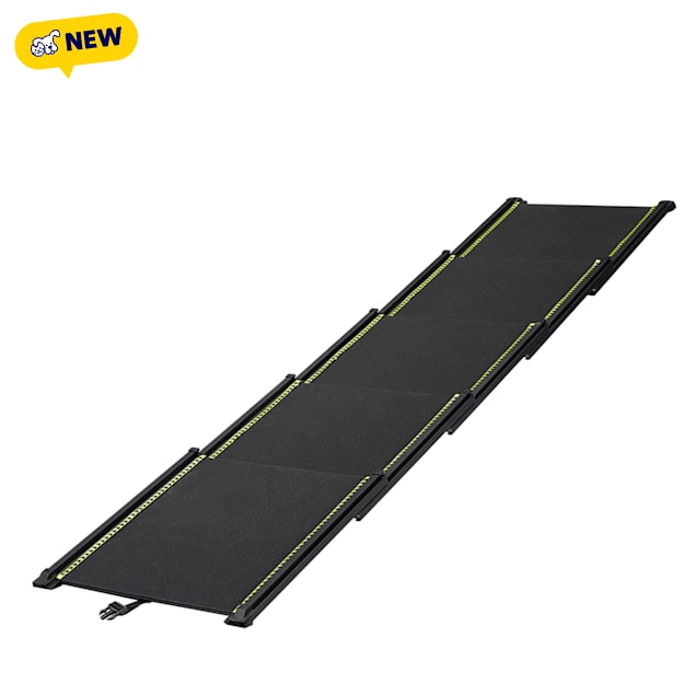 unipaws 75" Extra Long Telescoping Dog Ramp for Car, SUV & Truck, Black, 75"L x 17.3"W x 2.5"H - Carousel image #1