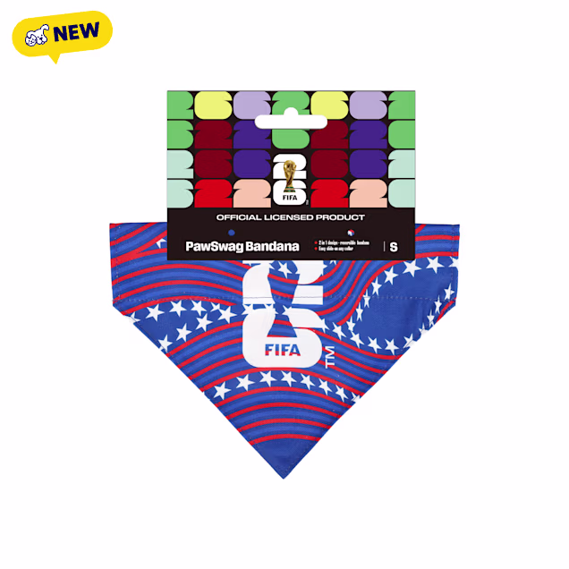 FIFA WC26 PawSwag Dog USA Bandana, Small - Carousel image #1