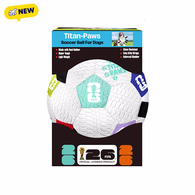 FIFA World Cup 2026 Titan Paws Dog Toys, Medium - Carousel image #1