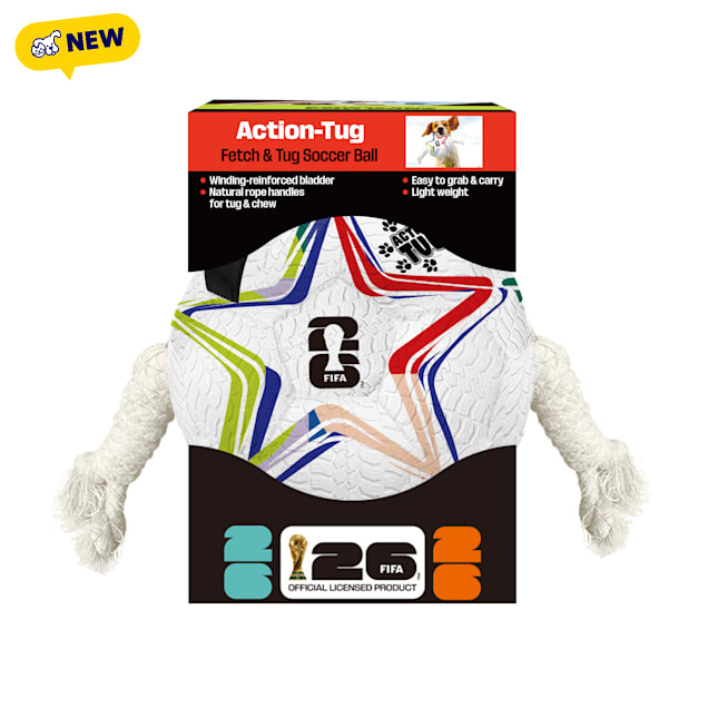 FIFA World Cup 2026 Action Tug Dog Toys, Medium - Carousel image #1