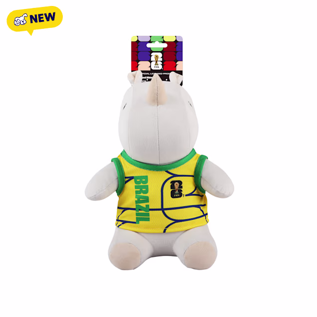 FIFA World Cup 2026 Raymond Rhino Brazil Plush Dog Toys, Medium - Carousel image #1