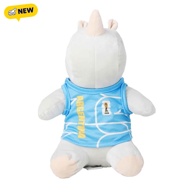 FIFA World Cup 2026 Raymond Rhino Argentina Plush Dog Toys, Medium - Carousel image #1