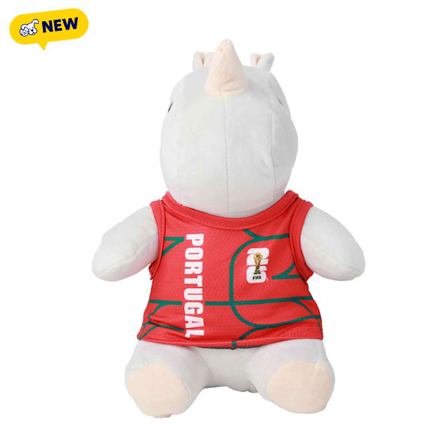 FIFA World Cup 2026 Raymond Rhino Portugal Plush Dog Toys, Medium - Carousel image #1