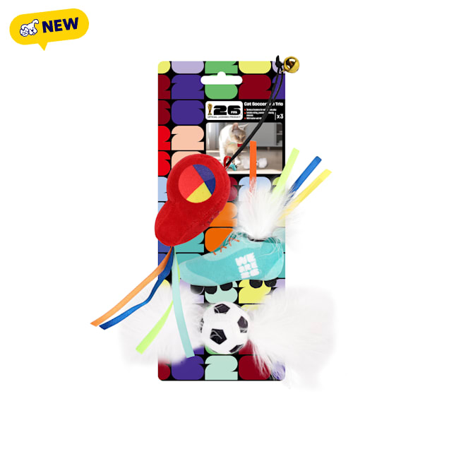 FIFA World Cup 2026 3 Pieces Soccer Fun Trio Set Cat Toys, Medium - Carousel image #1