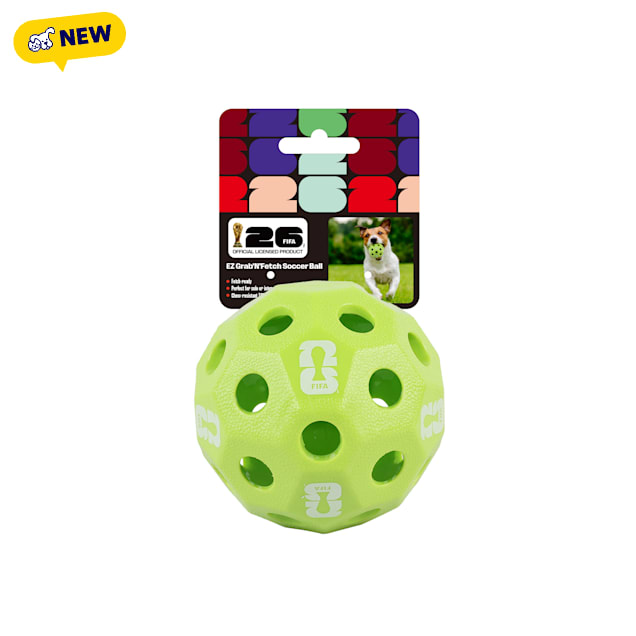 FIFA World Cup 2026 Green EZ Grip N' Fetch Dog Toys, Small - Carousel image #1