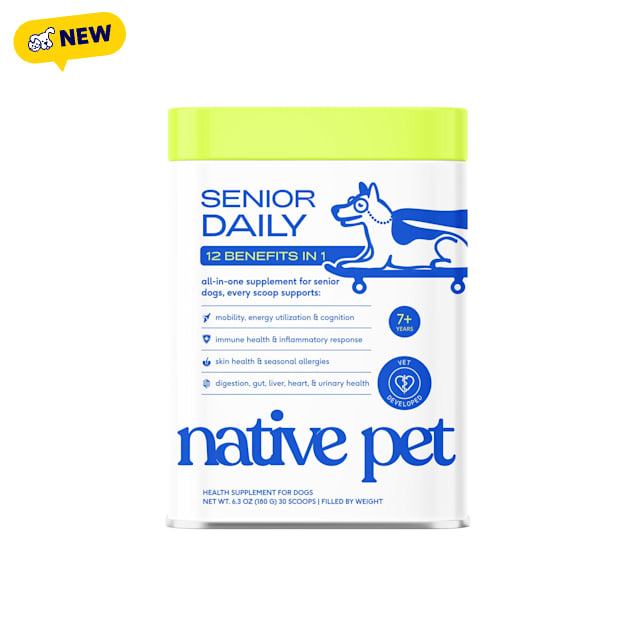Native Pet Senior Daily All-in-One Supplement Powder for Senior Dogs, 6.3 oz. - Carousel image #1