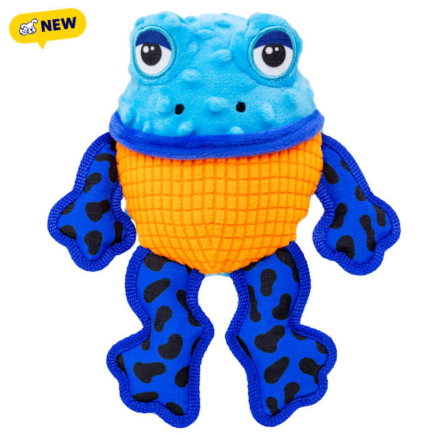 KONG Tropics Rattlez Frog Dog Toy, Medium/Large - Carousel image #1