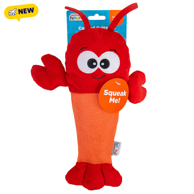 Outward Hound Coated Critterz Lobster Dog Toy, Medium - Carousel image #1