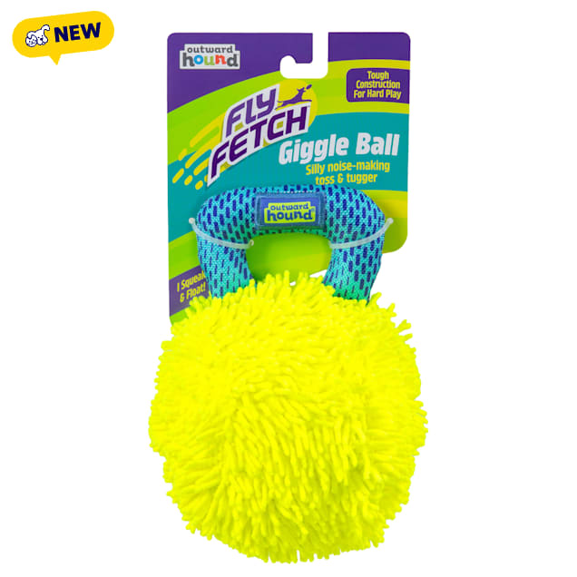 Outward Hound FlyFetch Giggle Ball Dog Toy, Medium - Carousel image #1