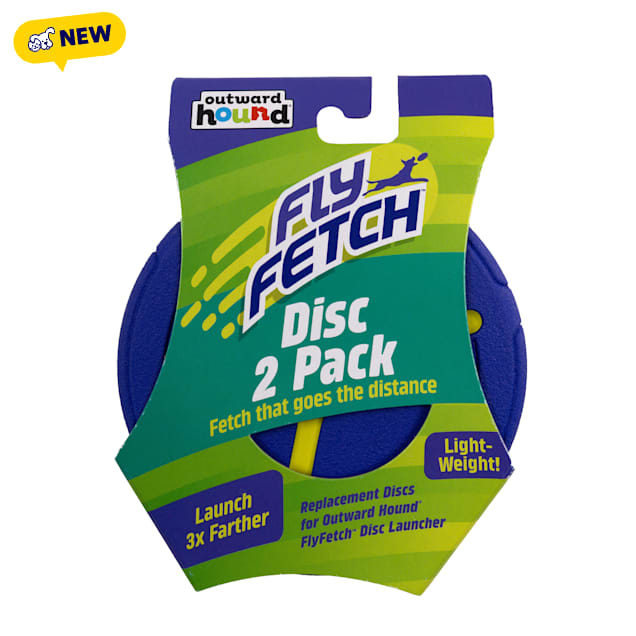 Outward Hound FlyFetch Disc Dog Toy, Medium, Pack of 2 - Carousel image #1