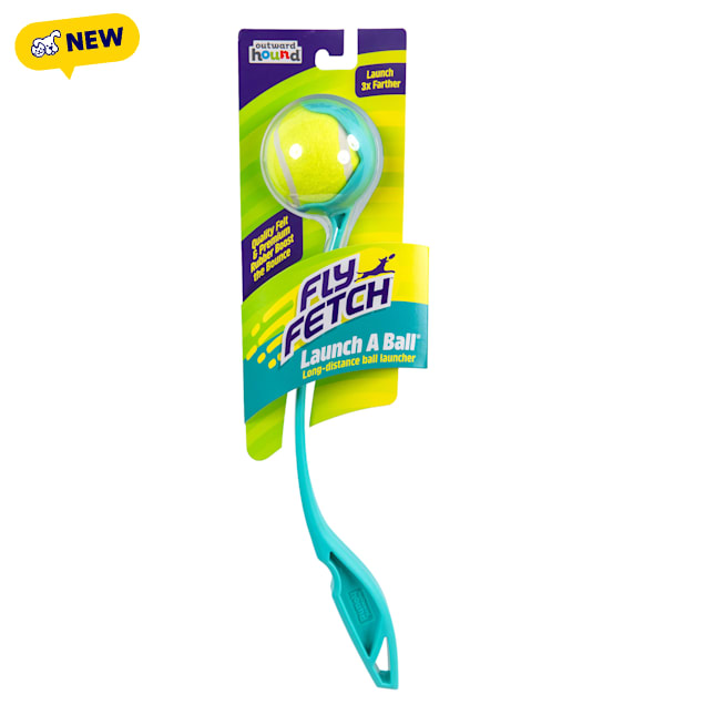 Outward Hound FlyFetch Launch-A-Ball Dog Toy, Medium - Carousel image #1