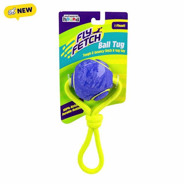 Outward Hound FlyFetch Ball Tug Dog Toy, Medium - Carousel image #1