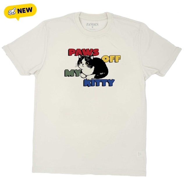 Zanden Paws Off Tee, White, Small - Carousel image #1