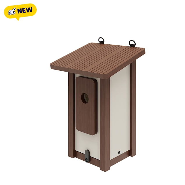 New Age Pet ECOFLEX Feathered Friends Beak Bungalow Bird House, 5.5" L X 5.5" W X 12.4" H, Small - Carousel image #1