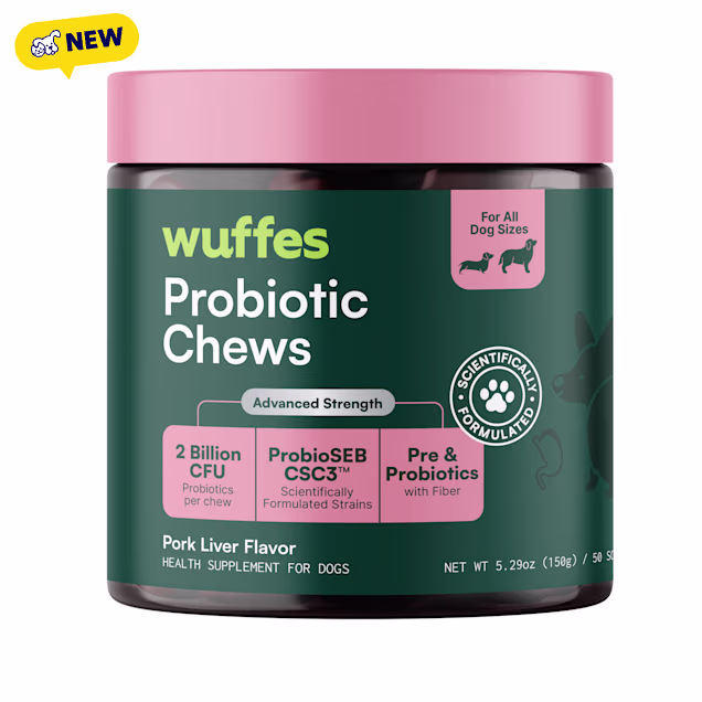 Wuffes Probiotic Chew for Dogs, 5.29 oz., Count of 50 - Carousel image #1