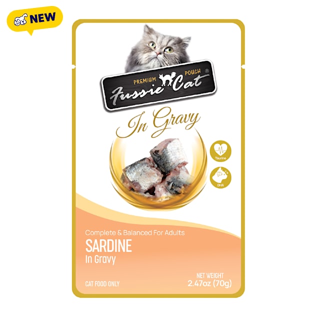 Fussie Cat Premium Sardine in Gravy Cat Food, 2.47 oz., Case of 12 - Carousel image #1
