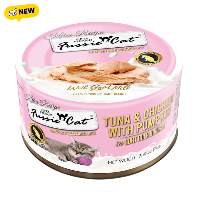 Fussie Cat Mousse Tuna & Chicken w/ Pumpkin in Goat Milk Mousse