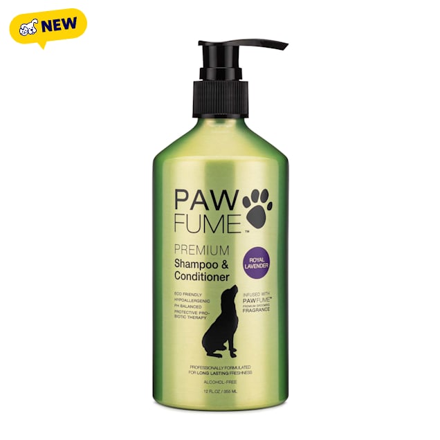Pawfume Royal Lavender Dog Shedding Shampoo and Conditioner, 12 fl.oz. - Carousel image #1