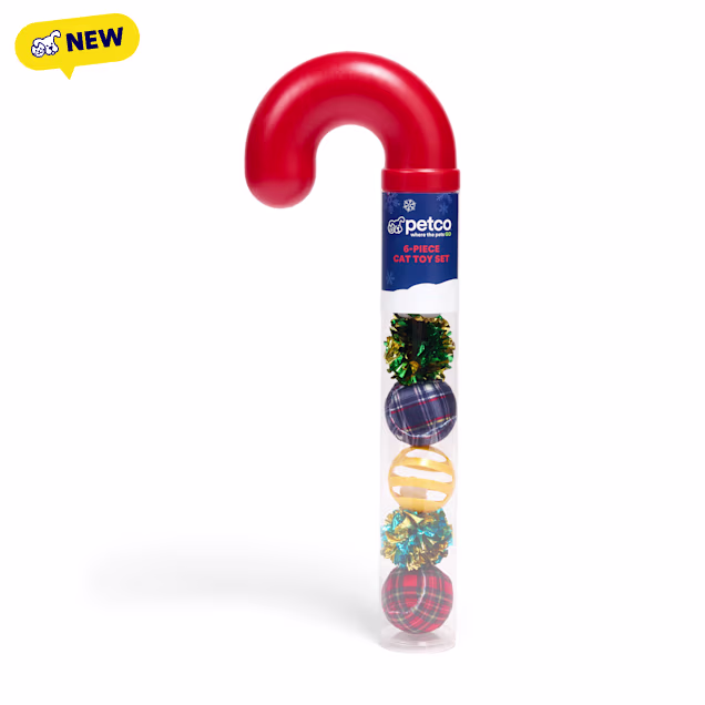 Petco Candy Cane Cat Toy, Medium, Pack of 6 - Carousel image #1