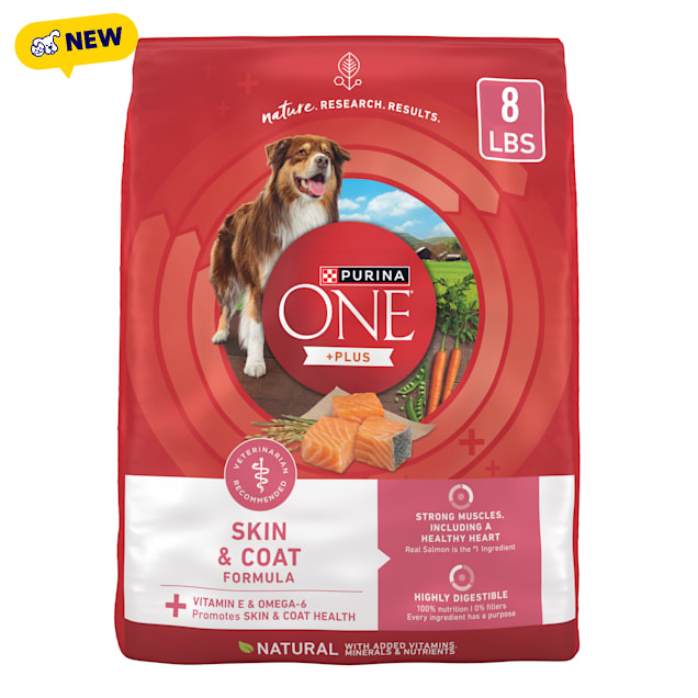 Purina ONE Natural, Sensitive Stomach +Plus Skin & Coat Formula Dry Dog Food, 8 lbs. - Carousel image #1