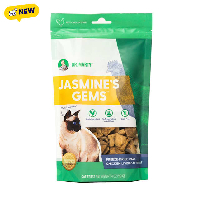 Dr. Marty Jasmine's Gems Chicken Liver Cat Treats, 4 oz. | Petco