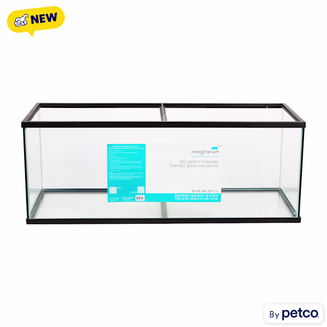 Imagitarium Breeder Open-Glass Aquarium Tank, 60 Gallon - Carousel image #1