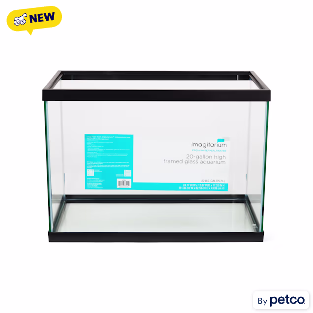Imagitarium High Open-Glass Aquarium Tank, 20 Gallon - Carousel image #1