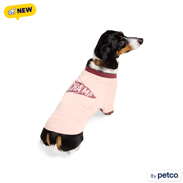 Reddy Champ Pet T-Shirt, Pink, X-Small - Carousel image #1